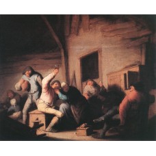 Carousing Peasants in a Tavern