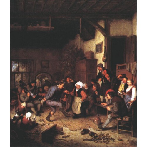 Merrymakers in an Inn