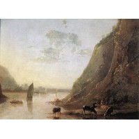 River bank with Cows