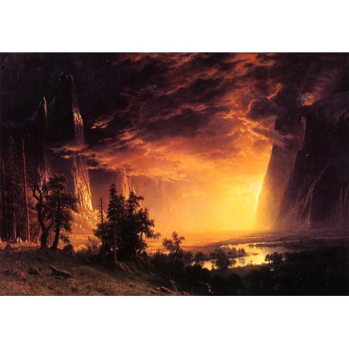 Sunset in the Yosemite Valley