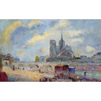 Notre Dame de Paris and the Bridge of the Archeveche