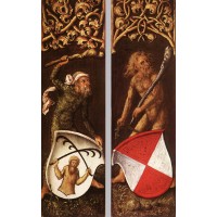 Sylvan Men with Heraldic Shields