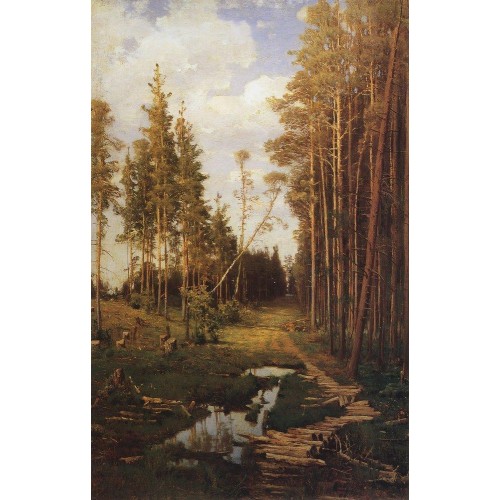 Glade in a pine forest 1883