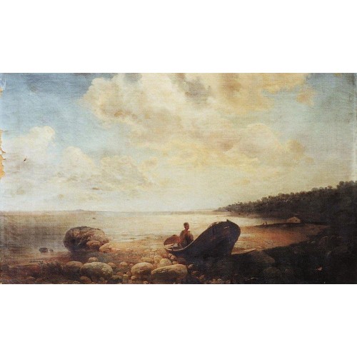 Landscape with boat