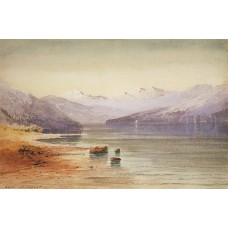 Mountain lake switzerland 1864