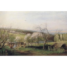 Spring village view 1867