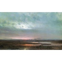 Sundown over a marsh 1871