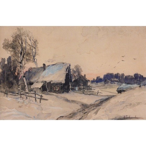 The village in winter 1890