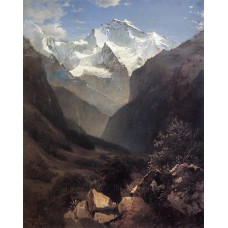 Type in the swiss alps mount small ruhen 1862