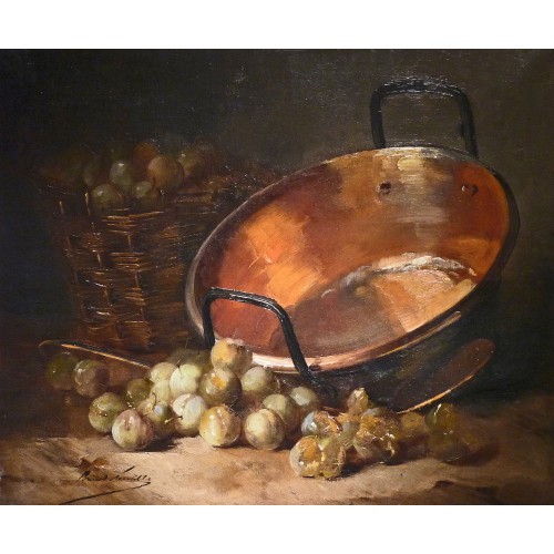 Cauldron and plums