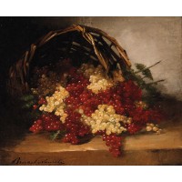 Redcurrants and whitecurrants in a basket