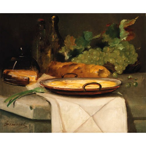 Still life of a draped table