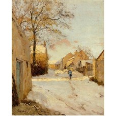 A Village Street in Winter