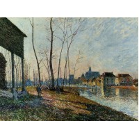 February Morning at Moret sur Loing