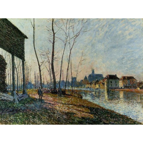 February Morning at Moret sur Loing