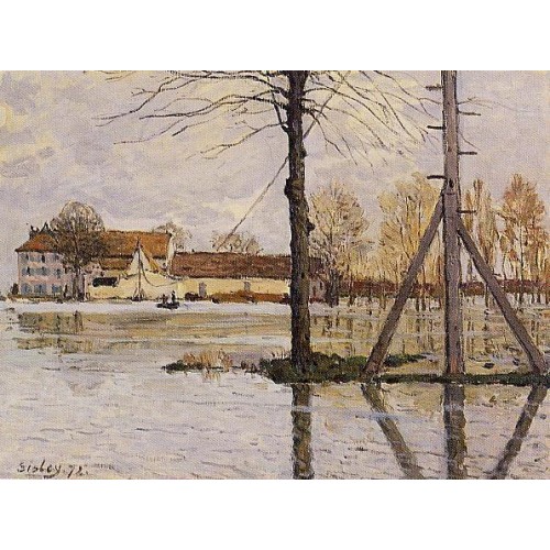 Ferry to the Ile de la Loge Flood