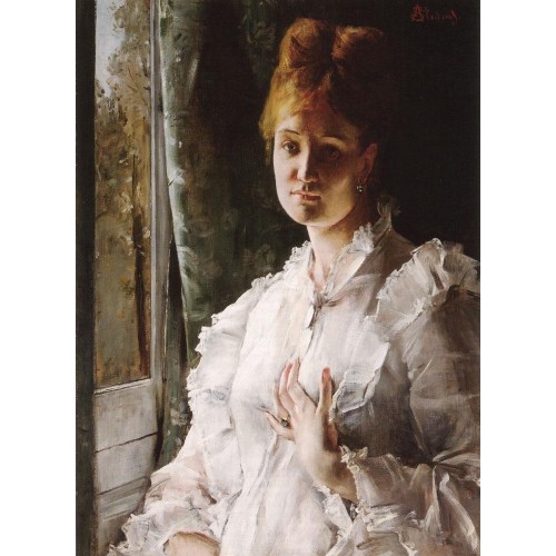 Portrait of a Woman in White