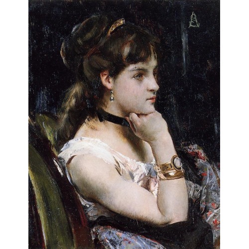 Woman Wearing a Bracelet