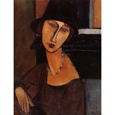 Jeanne Hebuterne with Hat and Necklace