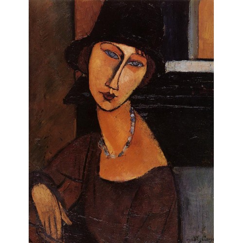 Jeanne Hebuterne with Hat and Necklace