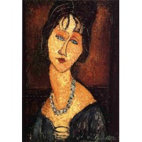 Jeanne Hebuterne with Necklace