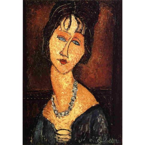Jeanne Hebuterne with Necklace