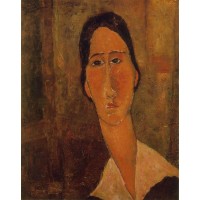 Jeanne Hebuterne with White Collar