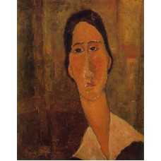 Jeanne Hebuterne with White Collar