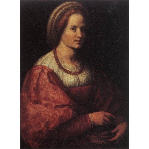 Portrait of a Woman with a Basket of Spindles