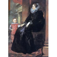 Genoese Noblewoman with her Son