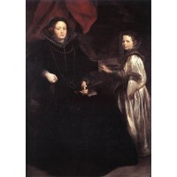 Portrait of Porzia Imperiale and Her Daughter