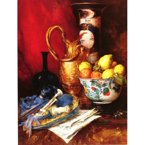 A Still Life with a Bowl of Fruit
