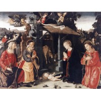 Nativity with Sts Lawrence and Andrew