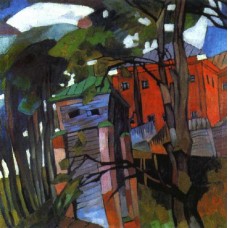 Landscape with a red house 1917