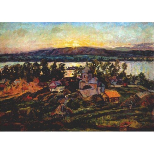 Sunset on the volga 1928