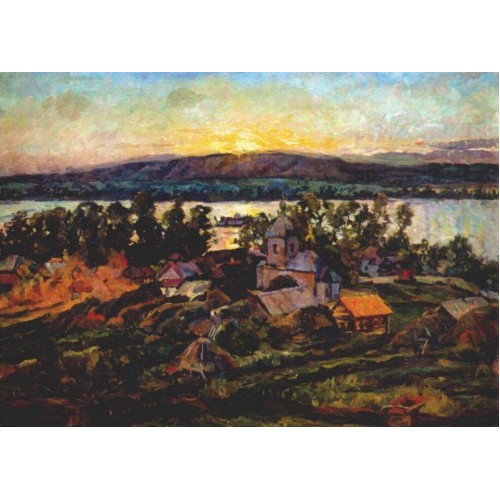 Sunset on the volga 1928