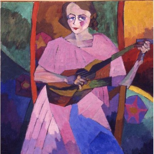 Woman with guitar 1913