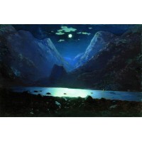 Daryal pass moonlight night