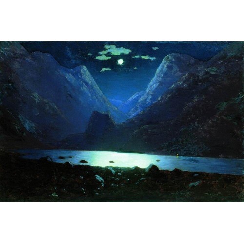 Daryal pass moonlight night