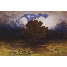 Forest lake cloud 1890