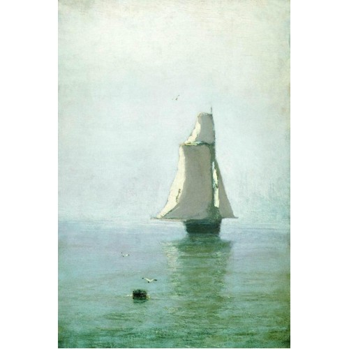 The sea with a sailing ship