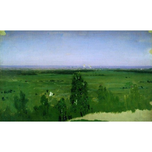 View on moscow from sparrow hills 1882