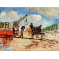 Le Charrois au bord de la Seine