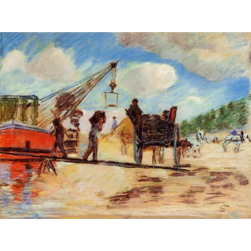 Le Charrois au bord de la Seine