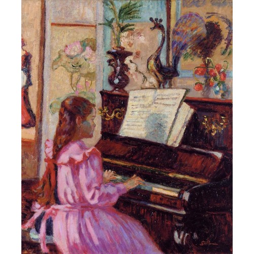 Young Girl at the Piano