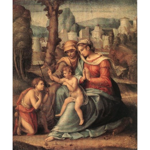 Madonna with Child St Elisabeth and the Infant St John the 