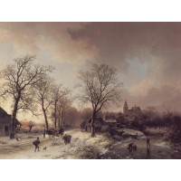 Figures in a Winter Landscape