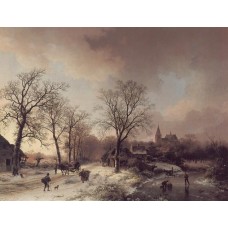 Figures in a Winter Landscape