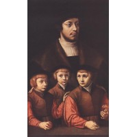 Portrait of a Man with Three Sons