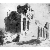 Ruins of the City Walls near Porta S Paolo Rome